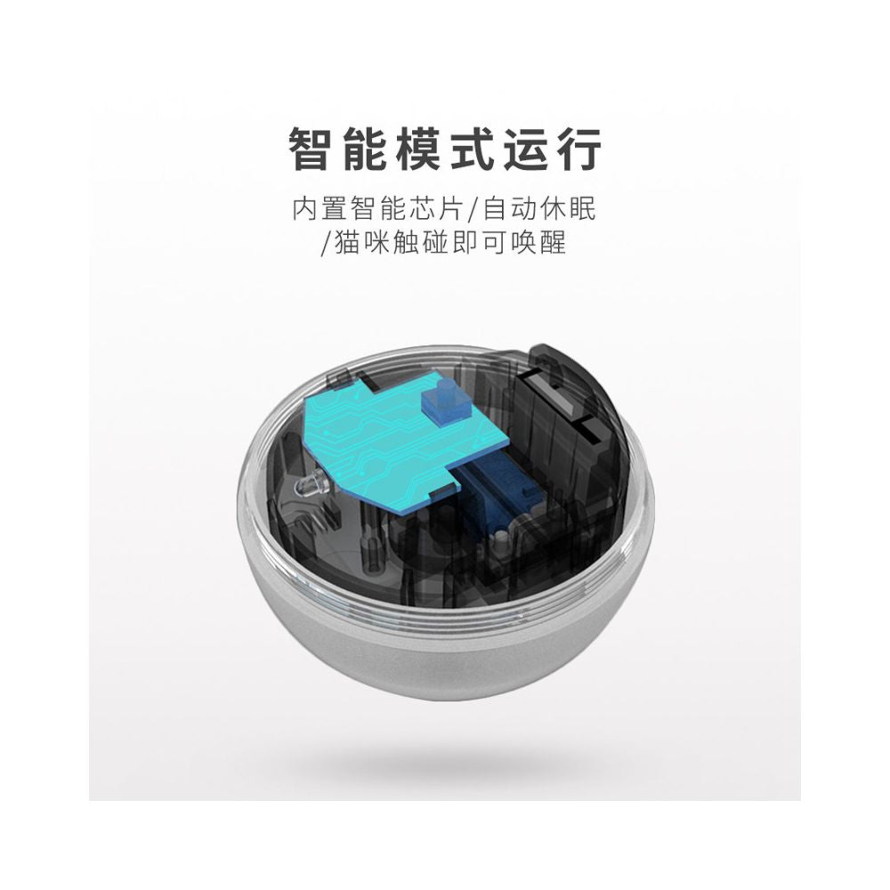 Holman Little Magic Ball Feather Bell Teasing Cat Ball Automatic Direction Electric Toy Dog Self Hi Stick Soothing Tool image 5