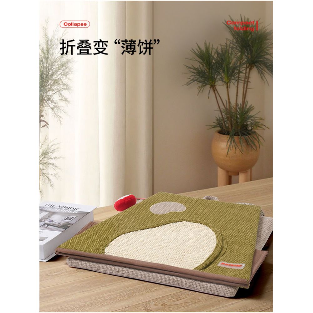 PetstarFolding Play Sleephouse Cat Nest Four Seasons Universal Semi Closed Cat Scratch Pad Tunnel Kitten Toy image 4