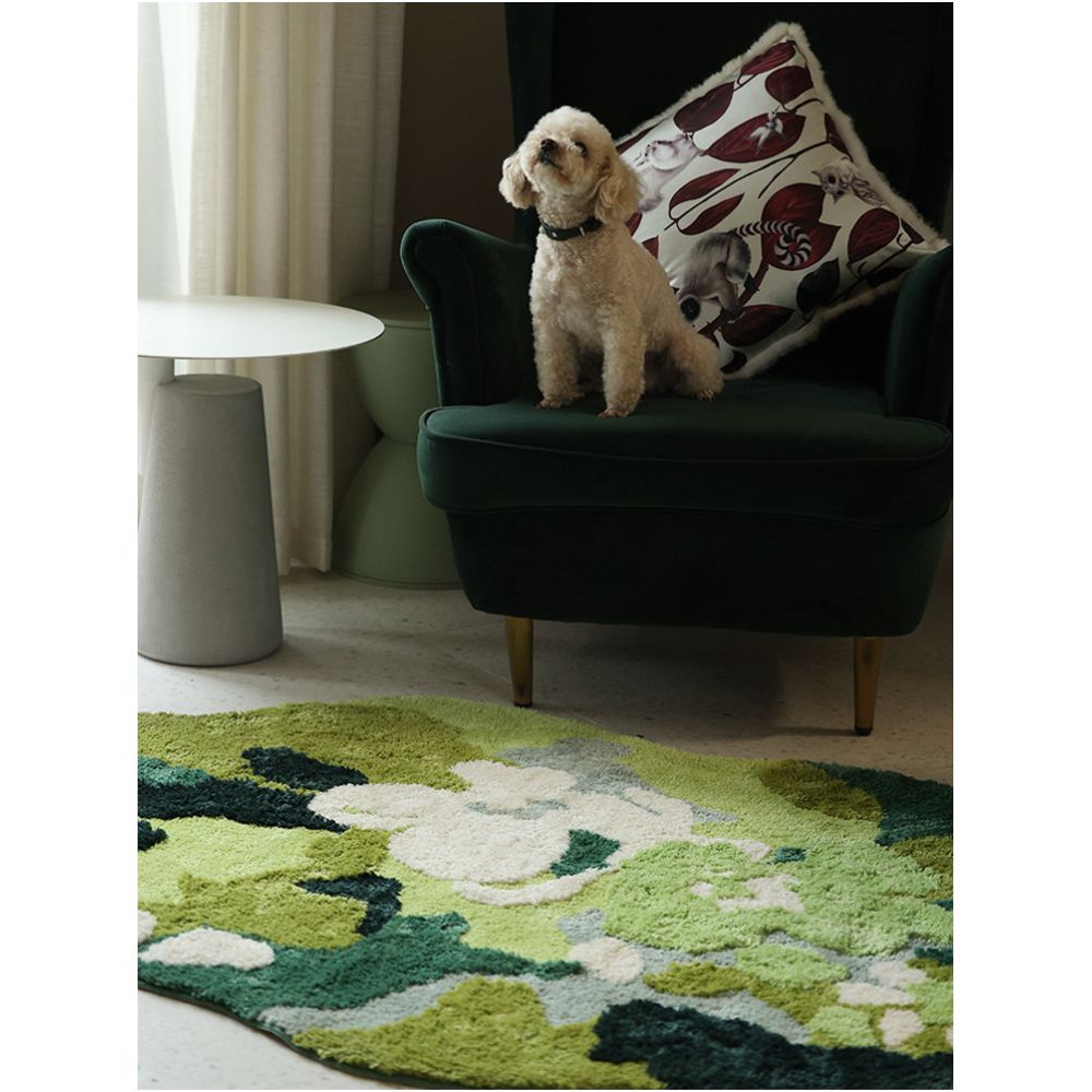 REBACCO tufted rug for pets living room bedroom dog bed cat bed non slip rug suitable for all seasons image 5