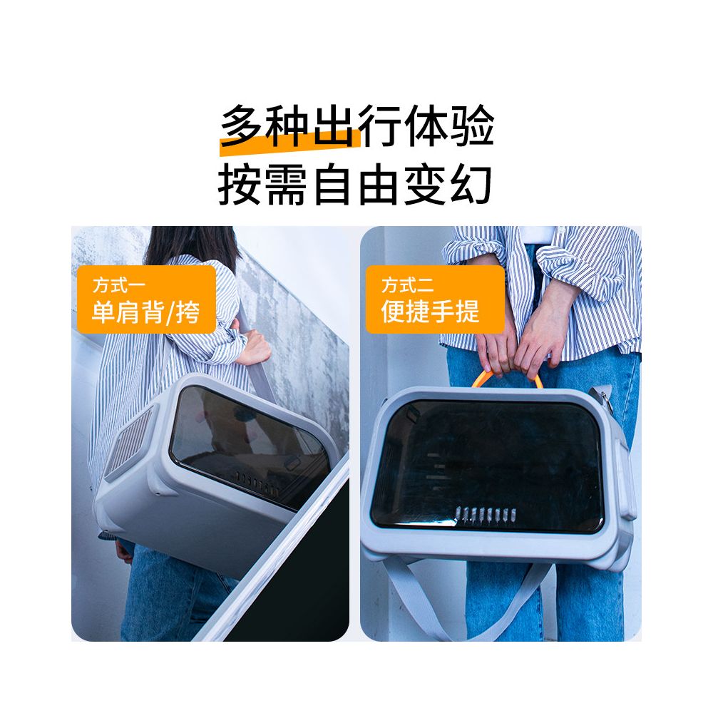 Pai Pai Cat Bag Portable Space Cabin Pet Backpack Portable Aircase Large Capacity Shoulder Bag Cat image 4
