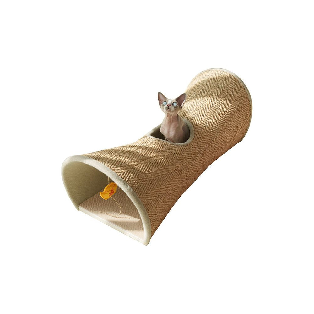 CatS Golden Treasure Cat Tunnel Human Fireworks Series Wooden Sisal Cat Scratch Board Cat Toy Multi Cat Big Cat Suitable image 5