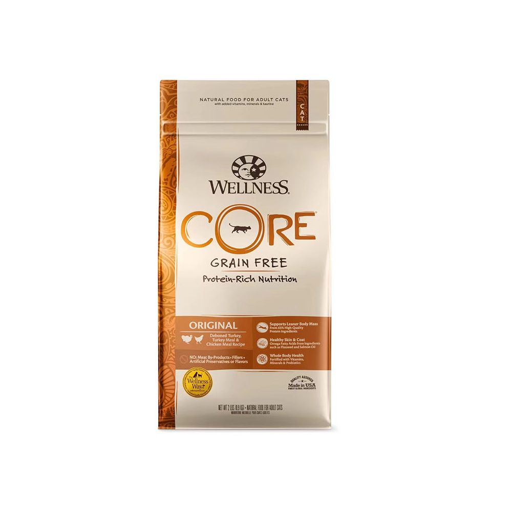 US Direct Mail Wellness Core Dry Cat Food Original Recipe 2 pounds of grain free dry cat food image 5