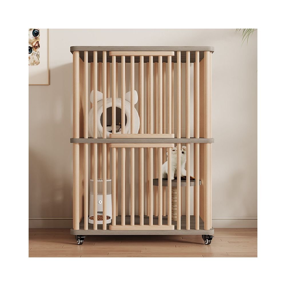 【LeSqueak 官方正品】雙層豪華特大空間貓別墅|室內精品實木貓櫃 - 吉安寵物用品