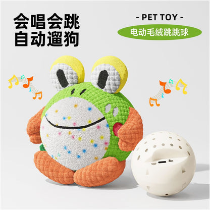 Dog toys electric bouncing ball pet self congratulation relief magic instrument sound making puppies molars bite resistant Teddy corgi dogs image 2