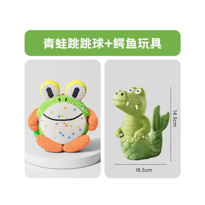 【智能解悶神器】狗狗電動感應跳跳球｜自動彈跳、語音互動發聲（緩解分離焦慮、耐咬磨牙設計、泰迪柯基幼犬必備，寵物自嗨不拆家智能電動玩具）