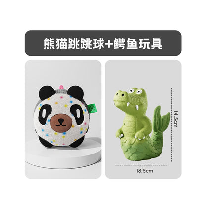 【智能解悶神器】狗狗電動感應跳跳球｜自動彈跳、語音互動發聲（緩解分離焦慮、耐咬磨牙設計、泰迪柯基幼犬必備，寵物自嗨不拆家智能電動玩具）