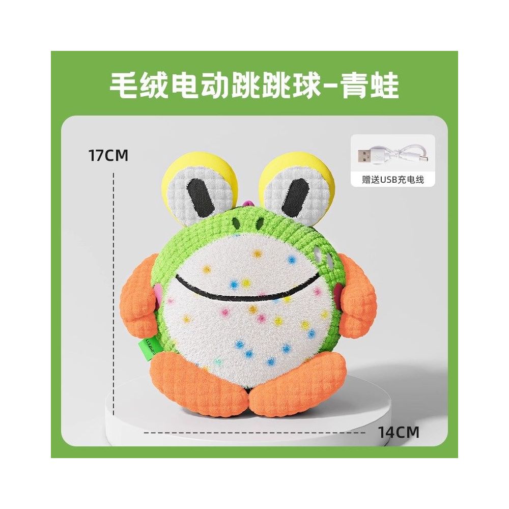 【智能解悶神器】狗狗電動感應跳跳球｜自動彈跳、語音互動發聲（緩解分離焦慮、耐咬磨牙設計、泰迪柯基幼犬必備，寵物自嗨不拆家智能電動玩具）