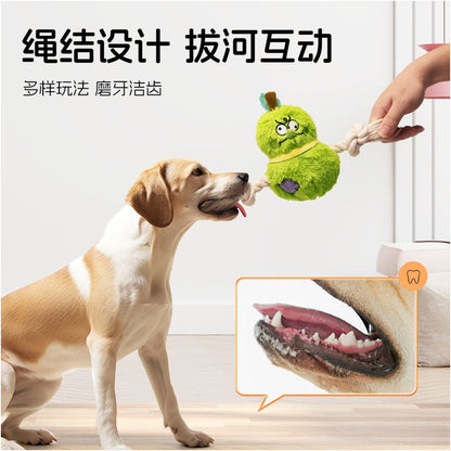 IPAWSPACE dog pet toy teeth grinding and cleaning for self pleasure plush knots to accompany dogs voice toys image 3