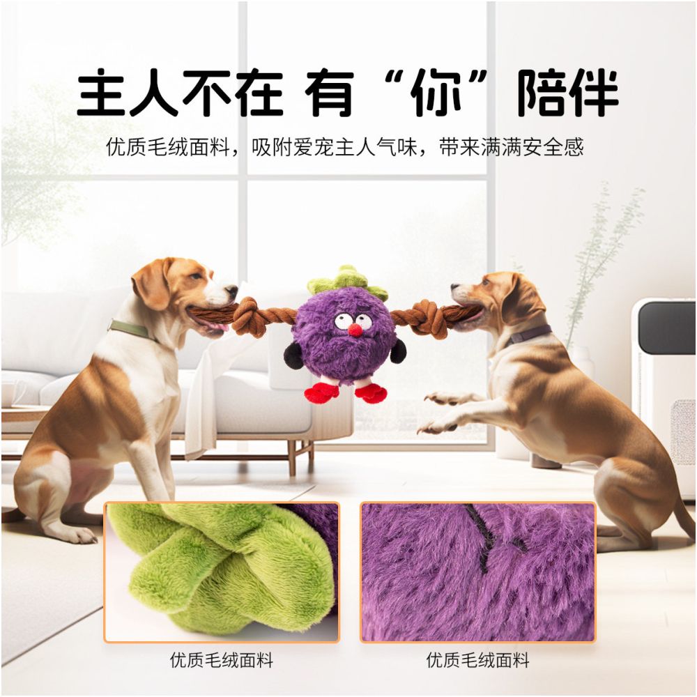 IPAWSPACE dog pet toy teeth grinding and cleaning for self pleasure plush knots to accompany dogs voice toys image 4