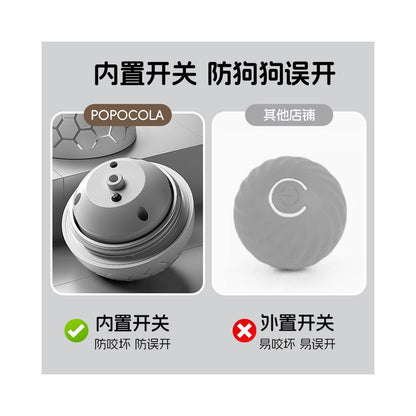 POPO Dog Automatic Toy Ball Electric Jumping Dog Walking Toy Cat Bite Resistant Self Hi Soothing Tool image 4