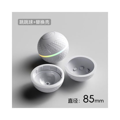 【POPO 官方正品】智能自動逗狗跳跳球｜電動感應彈跳球（貓狗通用、緩解分離焦慮、耐咬磨牙材質、USB 充電，寵物自嗨不拆家、POPO 智能互動解悶神器）