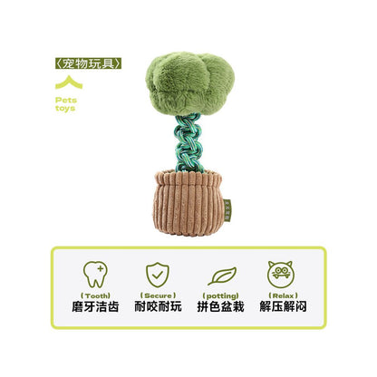 【天元寵物 Tianyuan Pet】狗狗耐咬編織繩結玩具｜換牙期磨牙潔齒發聲公仔（全犬種適用、緩解分離焦慮、高品質抗撕裂繩結、寵物自嗨解悶神器，官方正品天元寵物陪伴玩具）