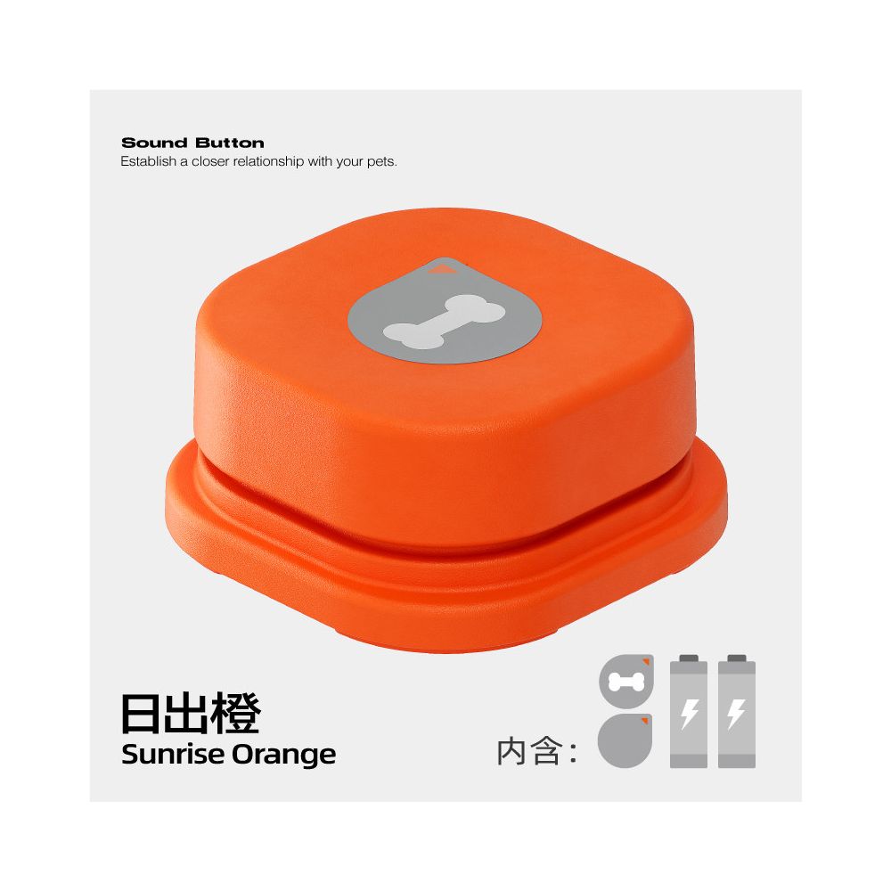 【讓愛寵說話】可拼接式寵物溝通按鈕｜貓狗通用錄音訓練器（智力開發訓練、人寵對話神器、可無限拼接底座、多寵物適用語音按鈕，官方正品寵物溝通訓練器材）