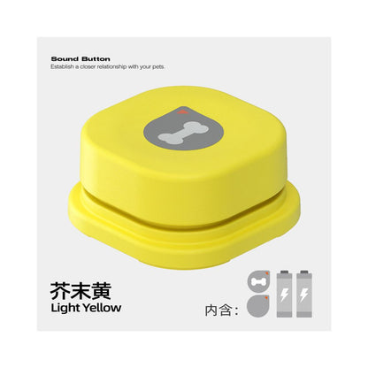 【讓愛寵說話】可拼接式寵物溝通按鈕｜貓狗通用錄音訓練器（智力開發訓練、人寵對話神器、可無限拼接底座、多寵物適用語音按鈕，官方正品寵物溝通訓練器材）