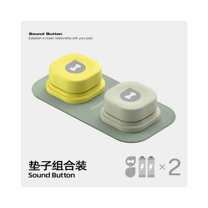 【讓愛寵說話】可拼接式寵物溝通按鈕｜貓狗通用錄音訓練器（智力開發訓練、人寵對話神器、可無限拼接底座、多寵物適用語音按鈕，官方正品寵物溝通訓練器材）