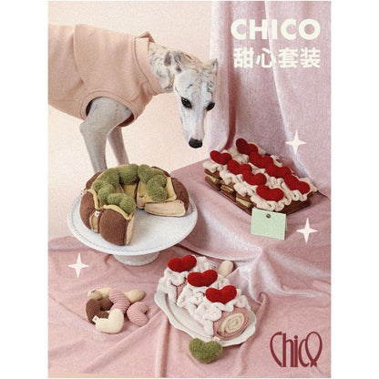 【Pet Gift 官方正品】甜心下午茶系列嗅聞玩具｜狗狗益智豐容工具（生日禮物首選、藏食解悶、緩解分離焦慮、高品質抗撕裂毛絨，寵物儀式感下午茶組合，中小型犬舒壓神器）