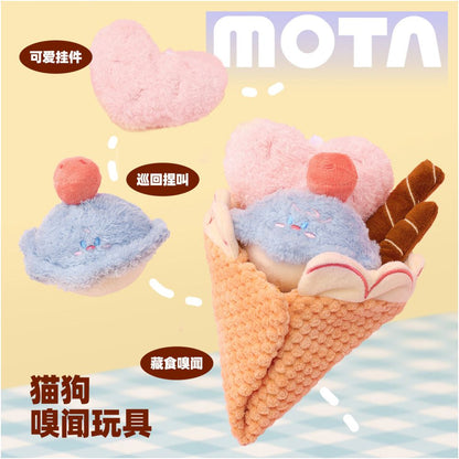 MOTA Pet Cat Toy Self Fun Soothing Dog Toy Bite Resistant Sound Ball Rich Teeth Grinding Hidden Food image 0