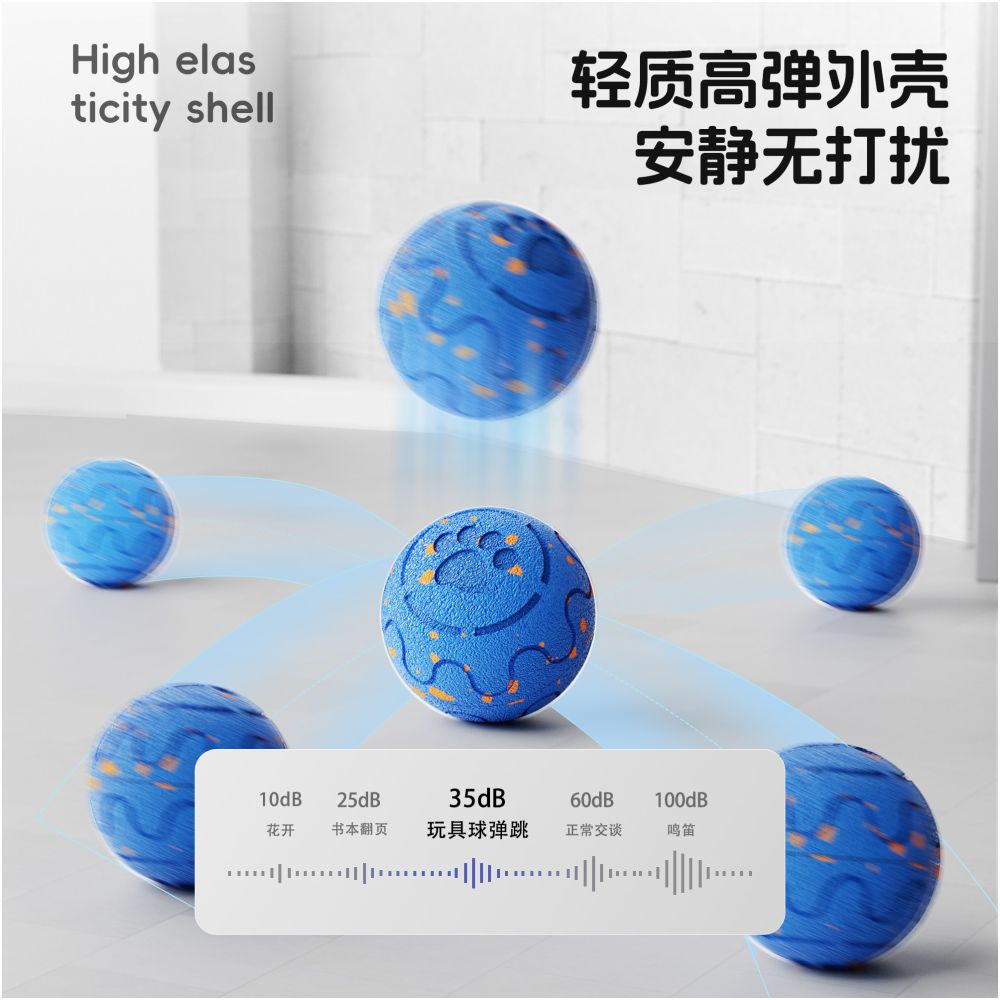 POPO dog toy ball automatic dog walking bite resistant and playful medium sized and large dog remote control jumping ball electric explosive ball image 4