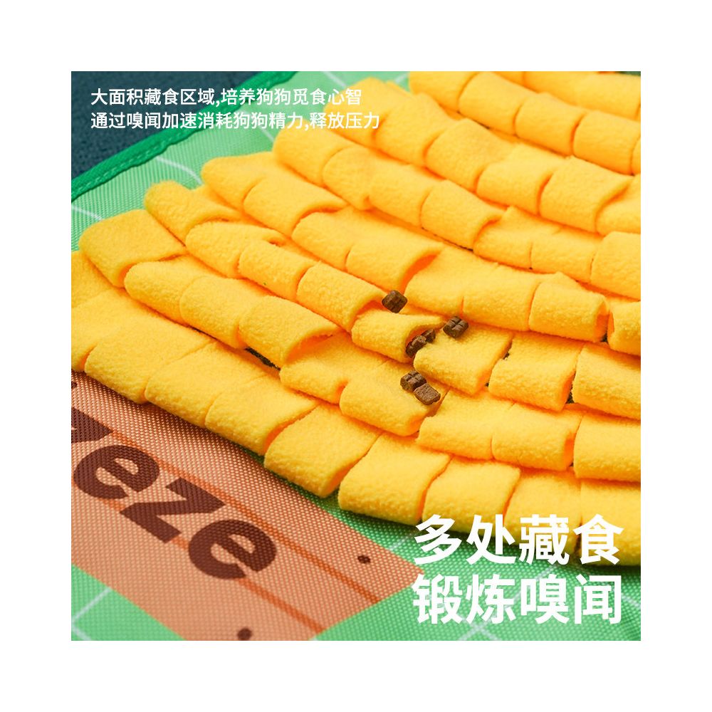 Zeze dog sniffing mat hidden food sniffing blanket self fun and relieving tool for dogs to consume energy pet puzzle toys image 3