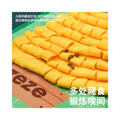 Zeze dog sniffing mat hidden food sniffing blanket self fun and relieving tool for dogs to consume energy pet puzzle toys image 3