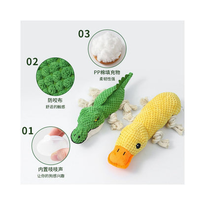 Dog toys for grinding teeth cleaning teeth pet plush and making noise Self soothing toys for relieving boredom Dog bite resistant and teeth cleaning pet supplies image 4