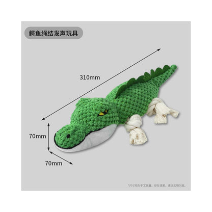 【深度潔牙系列】狗狗耐咬發聲毛絨玩具｜磨牙潔齒安撫神器（緩解分離焦慮、自嗨解悶工具、高品質抗撕裂布料、中小型犬潔牙公仔，官方正品寵物行為訓練補給）