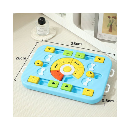 【智力開發系列】狗狗多功能藏食嗅聞墊｜豐富層次漏食益智玩具（緩解分離焦慮、提升 IQ 訓練、室內消耗體力神器、高品質防滑底座，寵物行為訓練專用藏食毯）