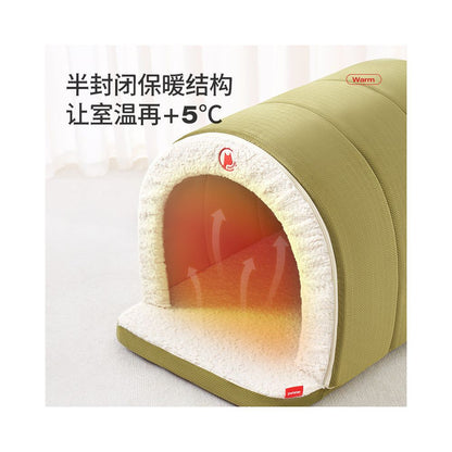 Petstar Tunnel Nest Dog Nest Winter Warmth Removable Washable Pet House Closed Tent Cat and Dog House image 3