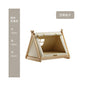 【Petpeace 官方正品】北歐實木架高寵物帳篷｜小型犬貓通用封閉式睡窩（物理防潮隔冷、全可拆洗棉麻面料、安全感包覆設計、媲美精品小熊窩，頂級 Petpeace 室內家具級狗屋）