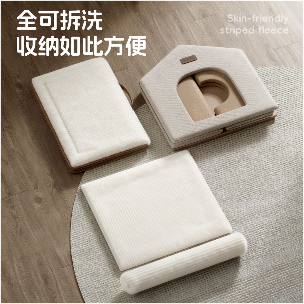Bobo Kara dog kennel winter thickened semi enclosed safe and warm cave like small dog and cat kennel dog house image 4