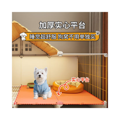 Dog Villa Small Dog with Toilet Separate One Room One Living Room One Bathroom Dog Nest Luxury Dog Cage Home Indoor Dog House image 4