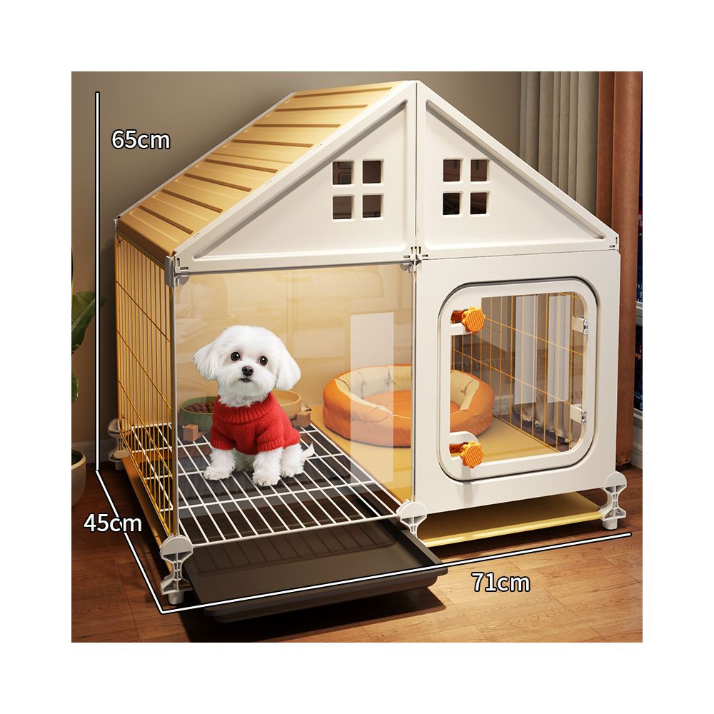 【室內豪華別墅】小型犬專用一房一廳一衛狗窩｜帶廁所分離式大型犬籠替代品