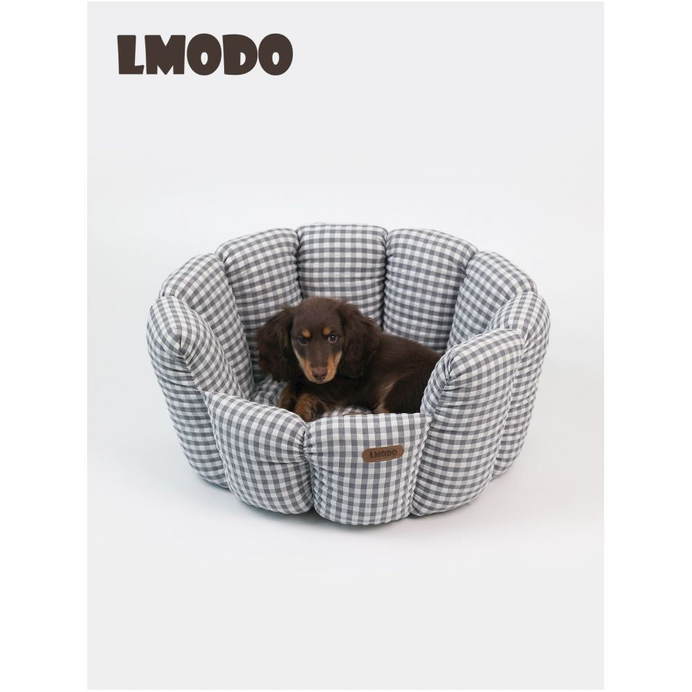 LMODO Pet Nest Flower Pot Design Korean Grid Nest Four Seasons Universal Cat Nest Dog Nest Small and Medium sized Pet Supplies image 2