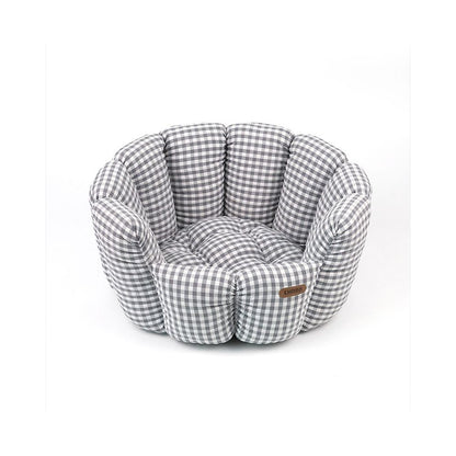 【LMODO 官方正品】韓系經典格紋花盆寵物窩｜四季通用質感貓狗窩