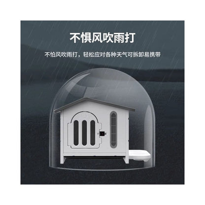 Dog house indoor and outdoor rainproof and sun proof suitable for all seasons removable and washable dog cage cat house cat house outdoor dog house image 3