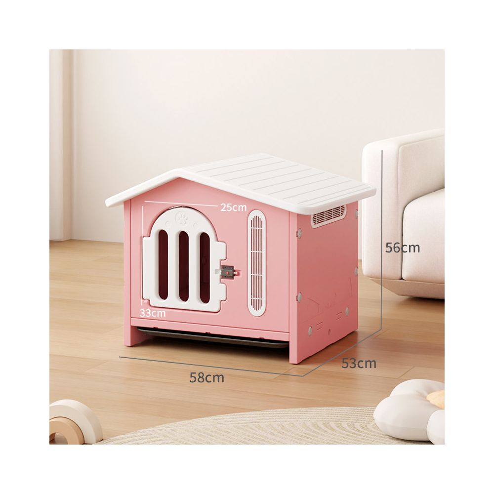 【全天候機能別墅】戶外防雨防曬狗屋｜室內外四季通用貓狗窩（加厚耐候材質、全件可拆卸水洗、防風抗寒室外寵物房、高品質貓狗避風港，打造愛寵專屬的戶外豪華別墅）