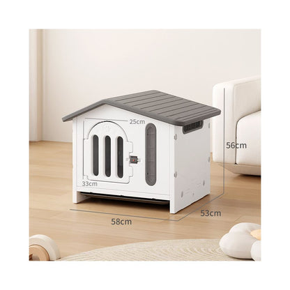 【全天候機能別墅】戶外防雨防曬狗屋｜室內外四季通用貓狗窩（加厚耐候材質、全件可拆卸水洗、防風抗寒室外寵物房、高品質貓狗避風港，打造愛寵專屬的戶外豪華別墅）