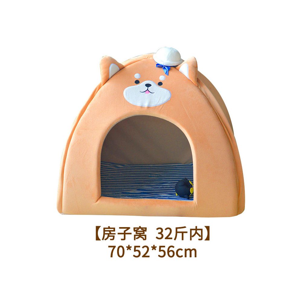 【日系職人風】柴犬專用皇家海軍風睡窩｜燒杉質感秋冬保暖狗屋（深層睡眠加厚墊、築地風情貓狗通用窩、防寒蓄熱機能、Shiba Inu 專屬日式和風床，打造愛寵五星級深眠體驗）