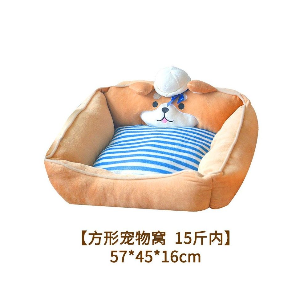 【日系職人風】柴犬專用皇家海軍風睡窩｜燒杉質感秋冬保暖狗屋（深層睡眠加厚墊、築地風情貓狗通用窩、防寒蓄熱機能、Shiba Inu 專屬日式和風床，打造愛寵五星級深眠體驗）