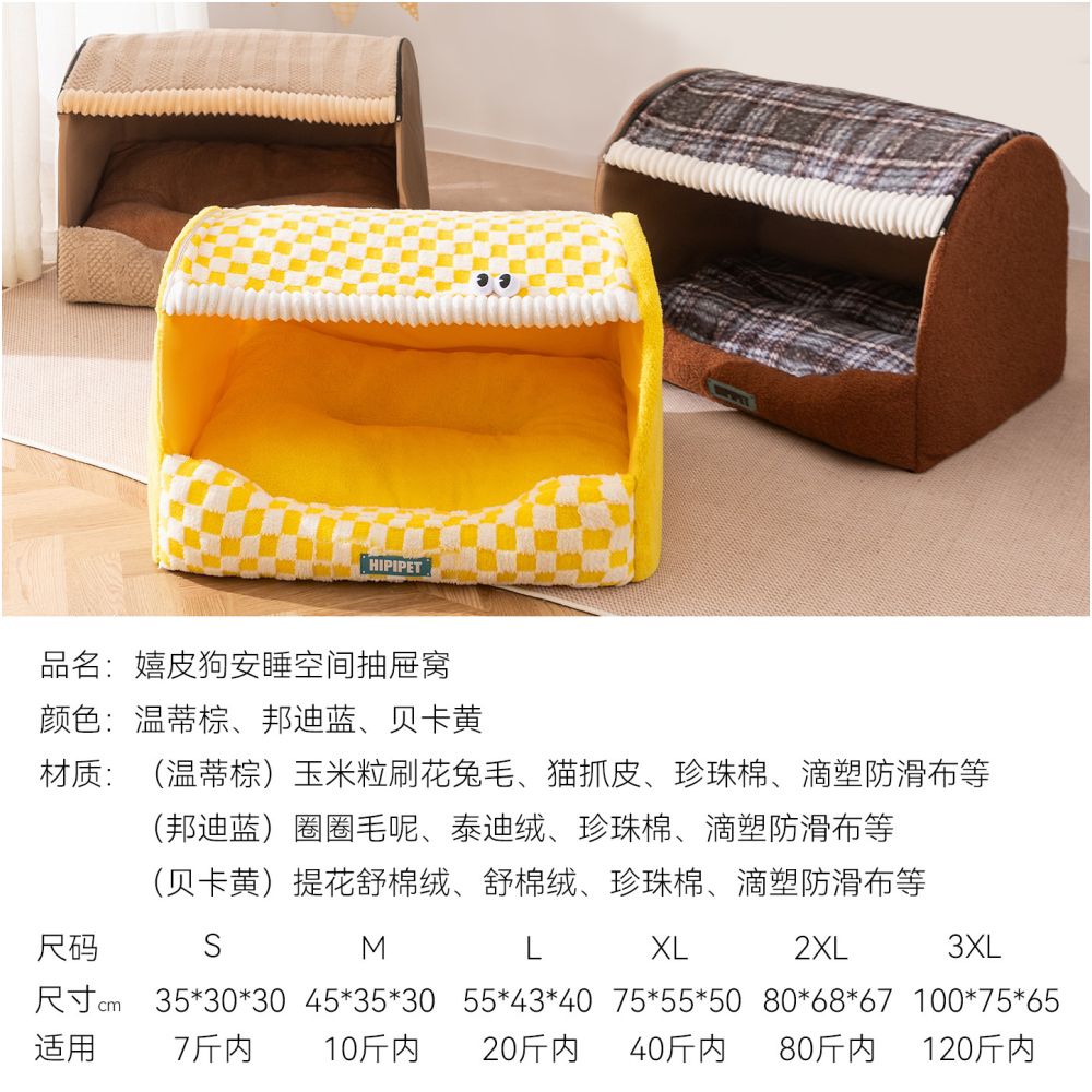 Dog house warm in winter large dog enclosed secure golden retriever sleeping dog house dog house pet image 5