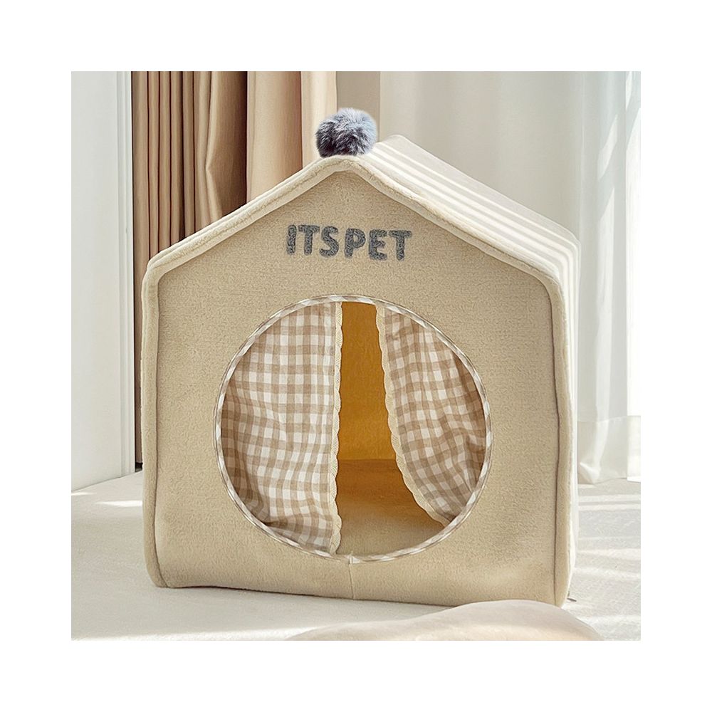 Itspet tent house dog house waterproof dog house removable and washable pet house indoor enclosed warm cat house tent image 0