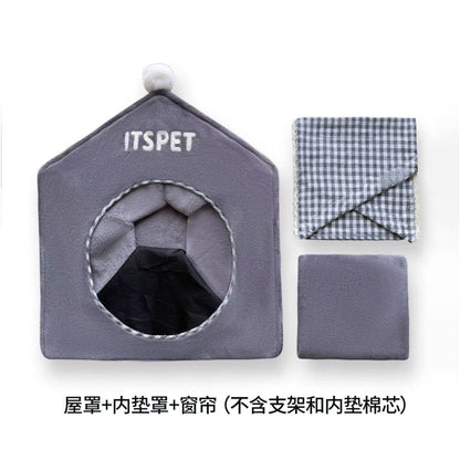 【Itspet 官方正品】全機能防水寵物帳篷屋｜室內外通用封閉式貓狗窩