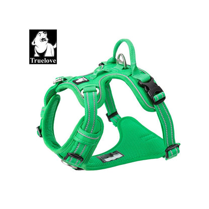 【Truelove 官方正品】專業防衝胸背帶｜中大型犬減壓牽引繩套組