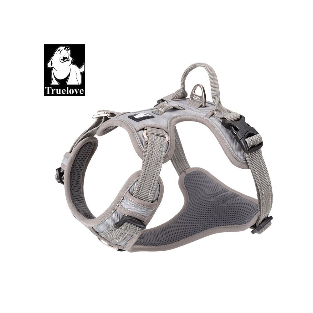 【Truelove 官方正品】專業防衝胸背帶｜中大型犬減壓牽引繩套組