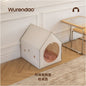 【WURENDAO 無人島】雪屋系列毛氈貓窩｜冬季加厚保暖半封閉睡窩
