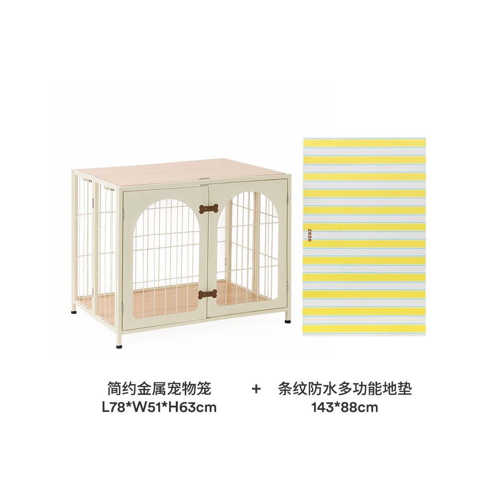 【Zeze 官方旗艦】室內小型犬專用金屬防逃籠｜可移動式家用寵物圍欄