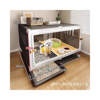 【2026 旗艦房型】一房一廳一衛獨棟寵物別墅｜泰迪/小型犬專用分區狗屋