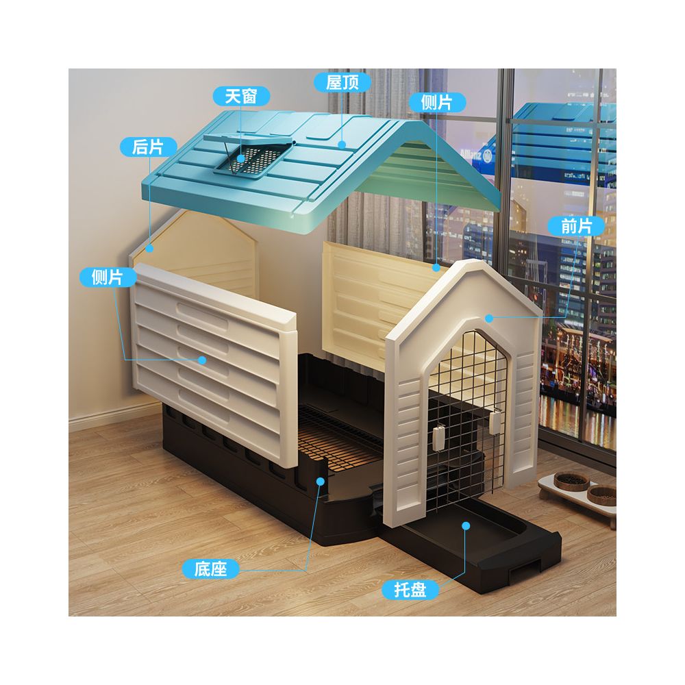 Dog Cage Small Dog Pet Teddy Indoor Toilet Medium Large Dog border collie Labrador Golden Hair Villa image 3