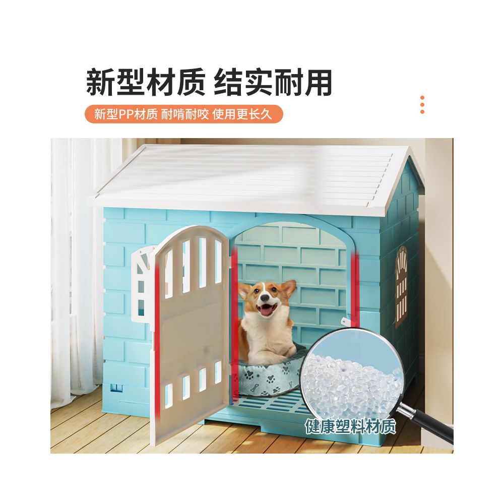 Dog cage small and medium sized dog Teddy kennel dog with toilet corgi Chai dog indoor household fence pet villa image 4