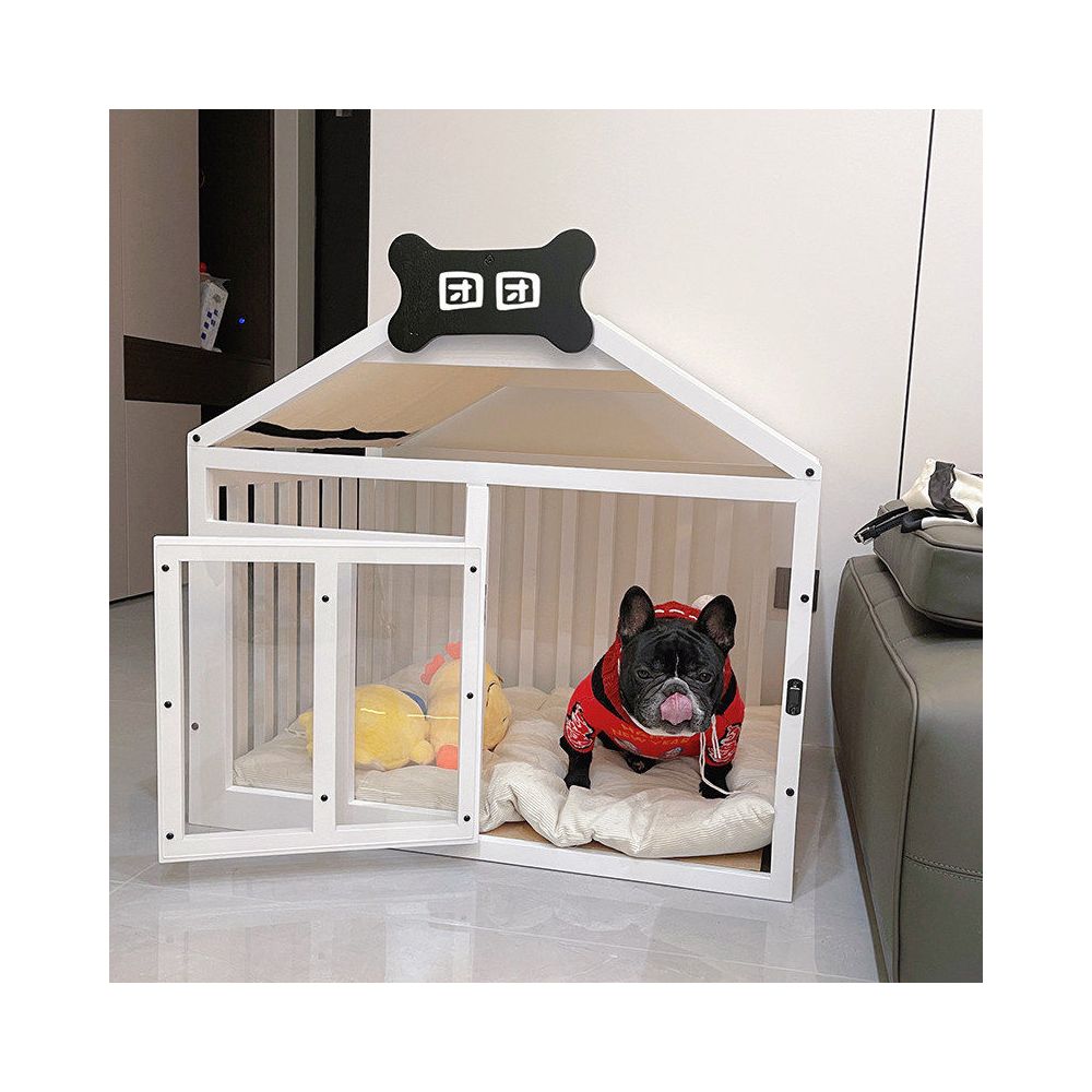 Solid wood dog house indoor small dog bear dog house all season universal dog cage luxury villa pet dog house image 2